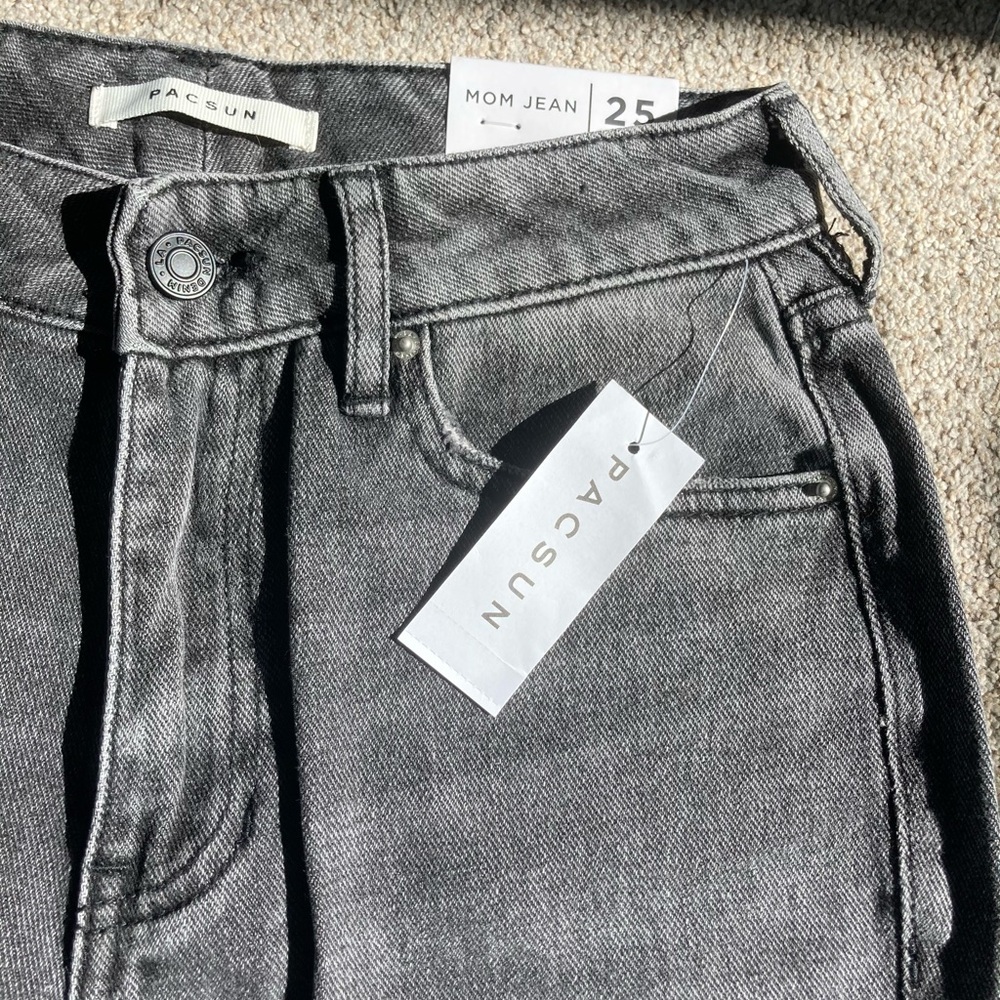 Pacsun Black Ripped Mom/Straight Leg Jeans NWT